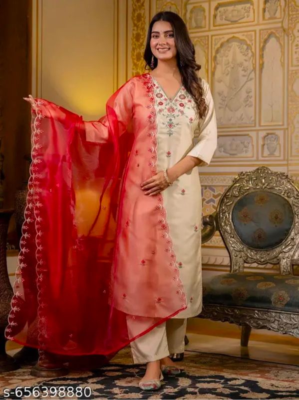 Straight salwaar set