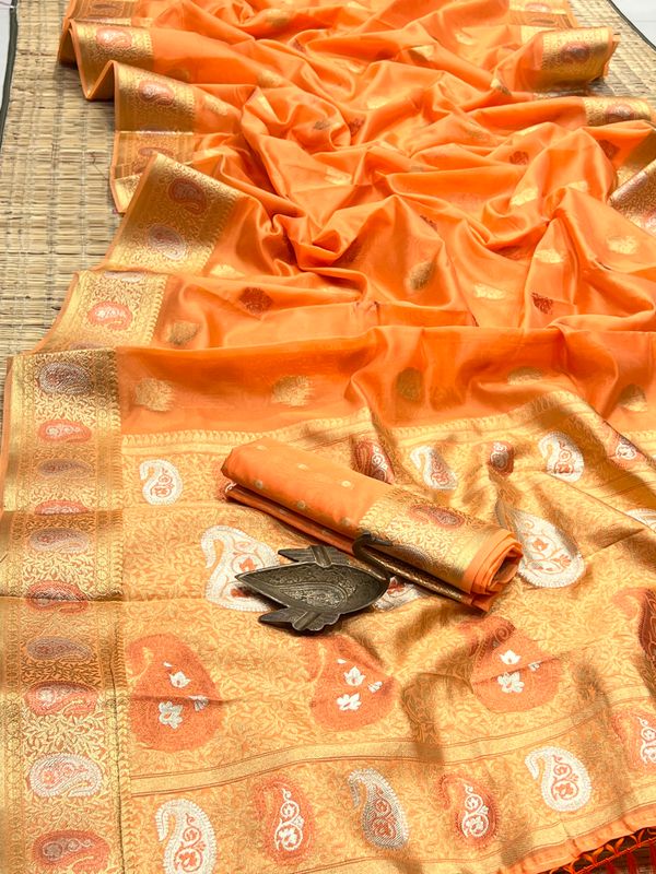 Organza silk saree