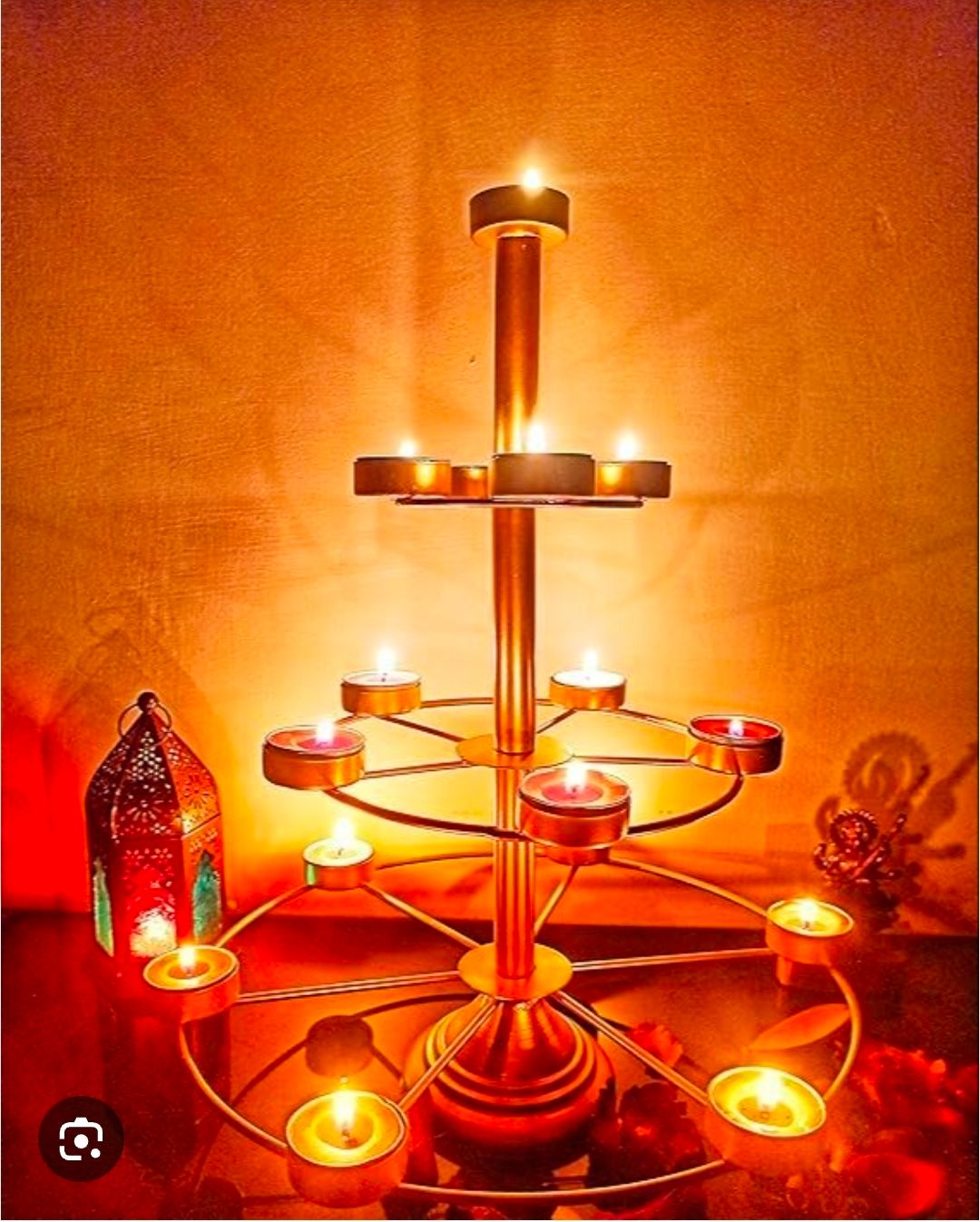 Layered candle holder