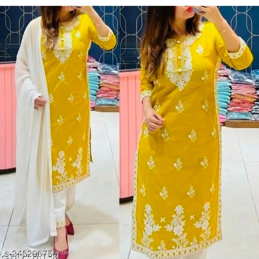 Straight salwaar set