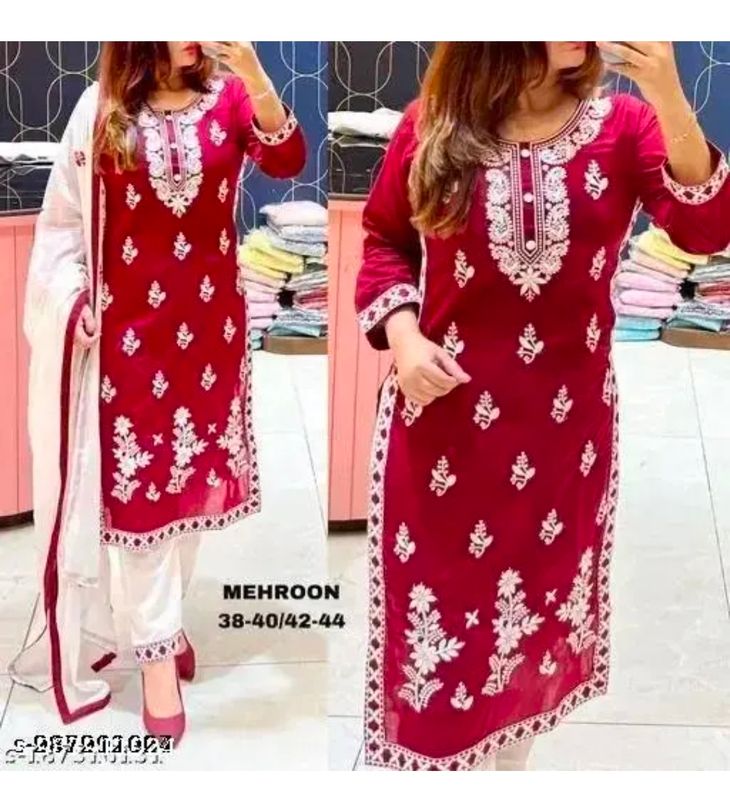 Straight salwaar set