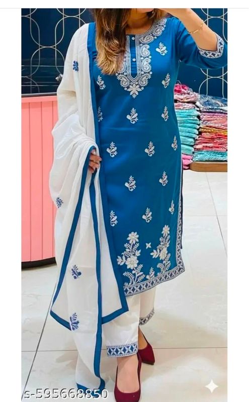 Straight salwaar set