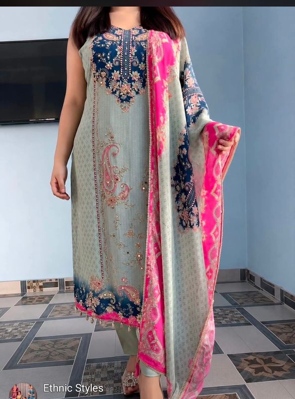 Straight salwaar set
