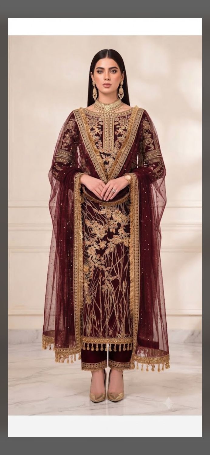Designer Straight salwaar set