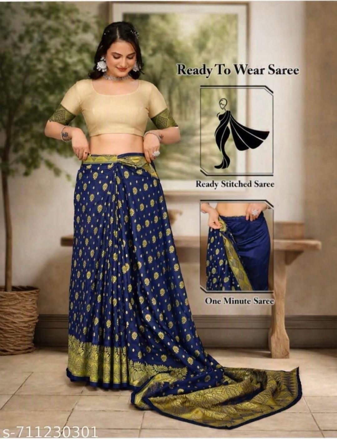 Ready to wear saree blouse combo