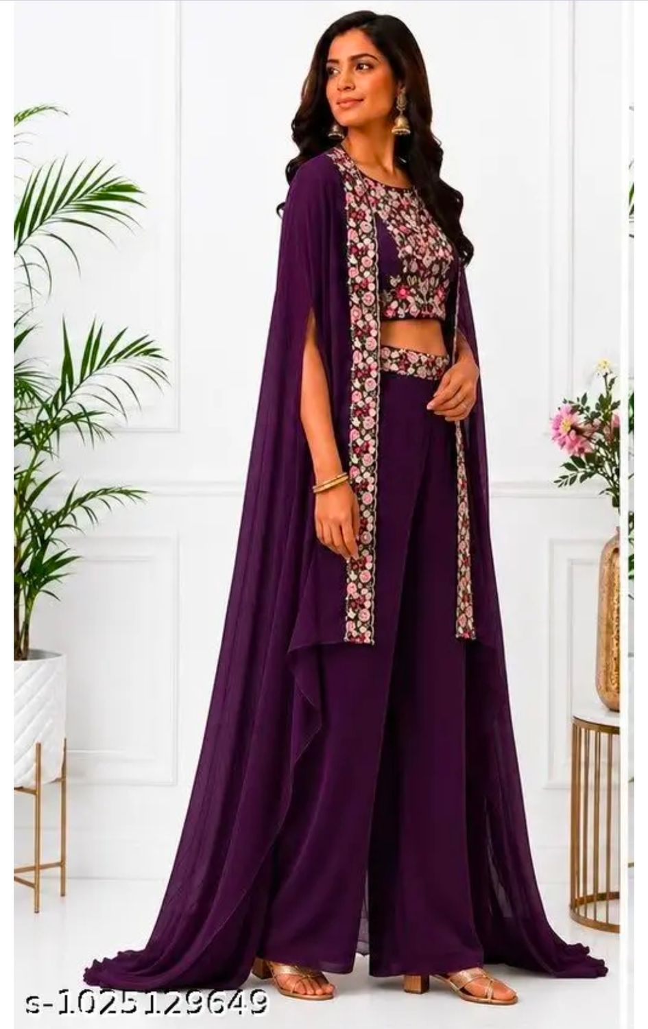 Palazzo shrug set