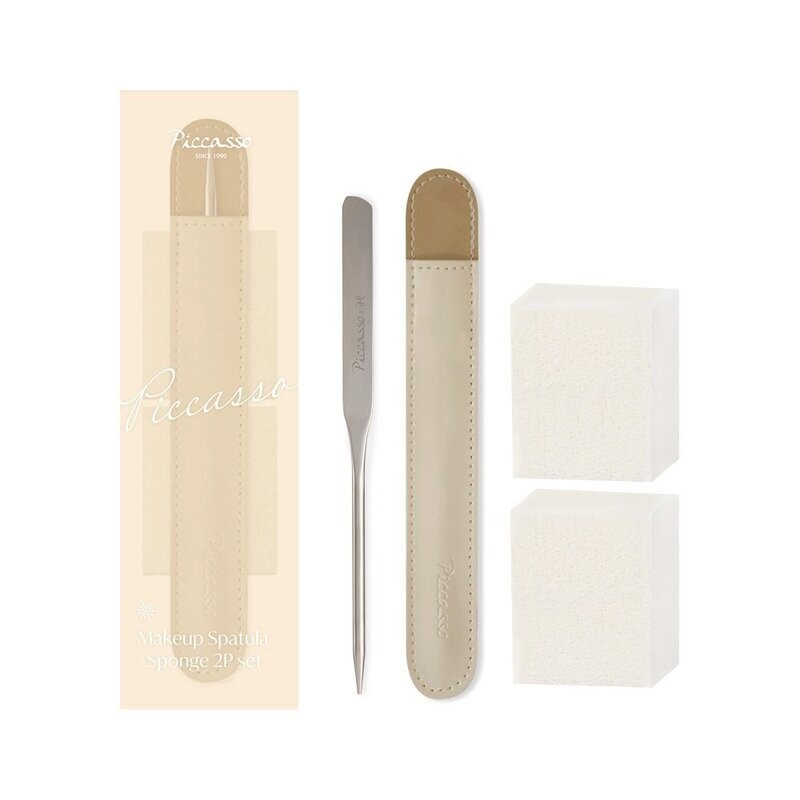 Piccasso Makeup Spatula&Latex Square Sponge set