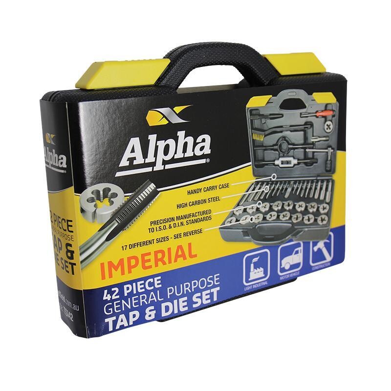 Alpha 42 Piece Tap & Die Set Imperial