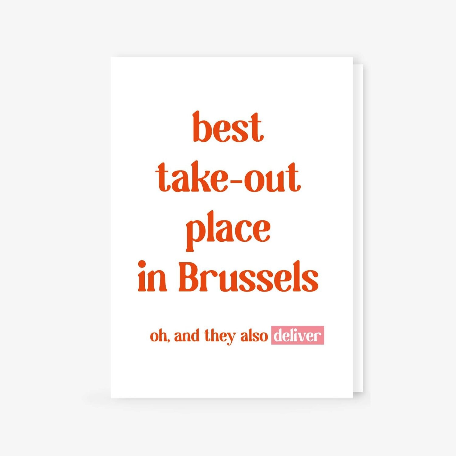 Best take-out in Brussels