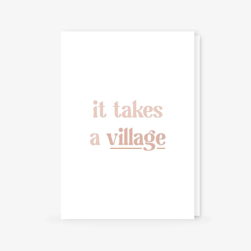 It takes a village - neutral
