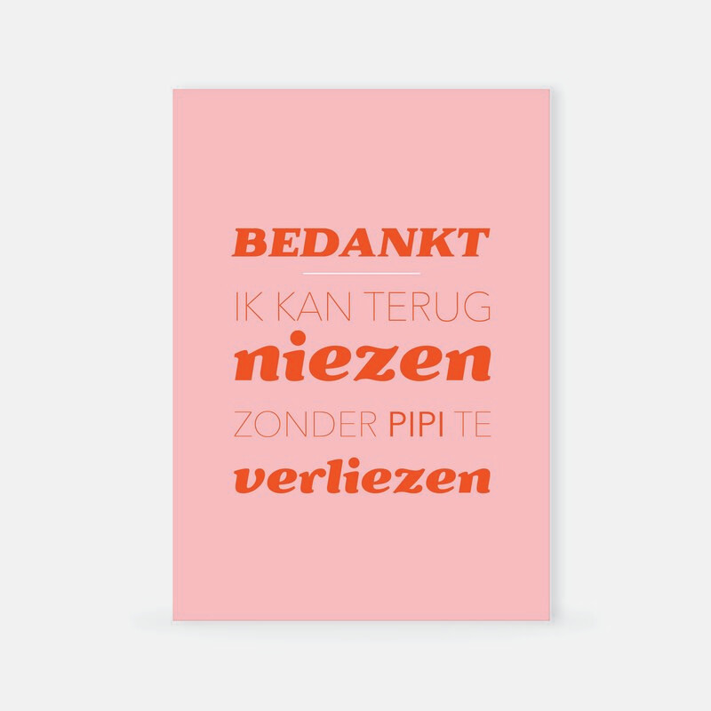 Niezen zonder pipi te verliezen