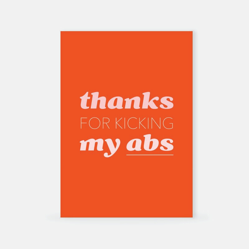 Kicking my abs