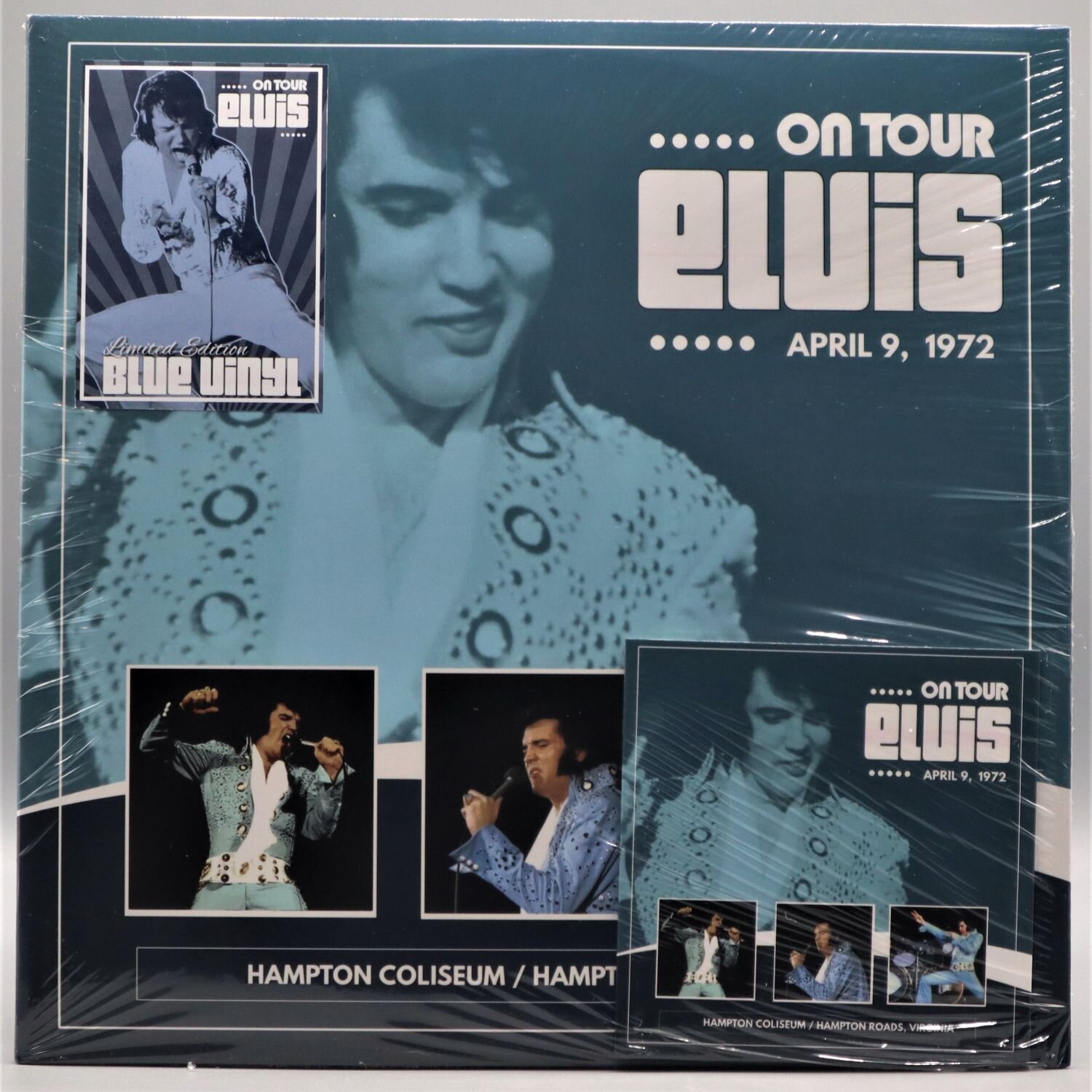 Elvis On Tour April 9th 1972 Hampton Coliseum Blue Vinyl
