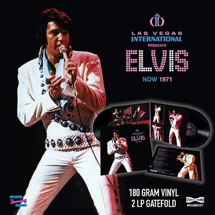 LAS VEGAS INTERNATIONAL PRESENTS ELVIS – NOW 1971 CLEAR VINYL