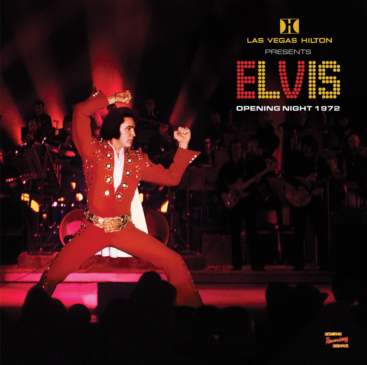 LAS VEGAS HILTON PRESENTS ELVIS - OPENING NIGHT 1972 - BLACK VINYL