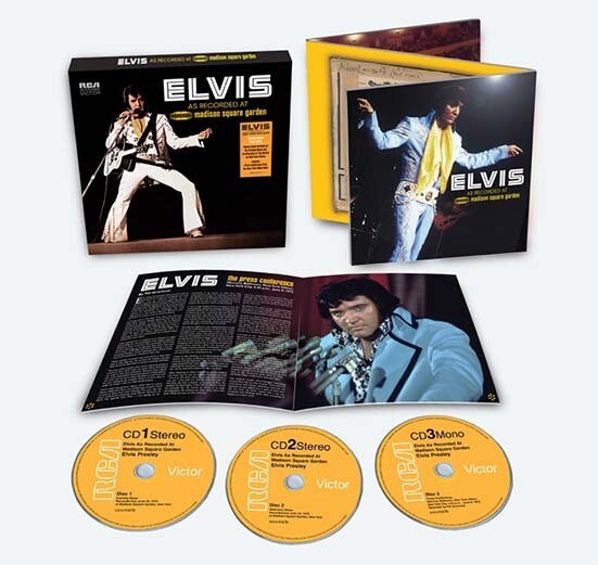 ELVIS AS RECORDED AT MADISON SQUARE GARDEN” (3-CD)