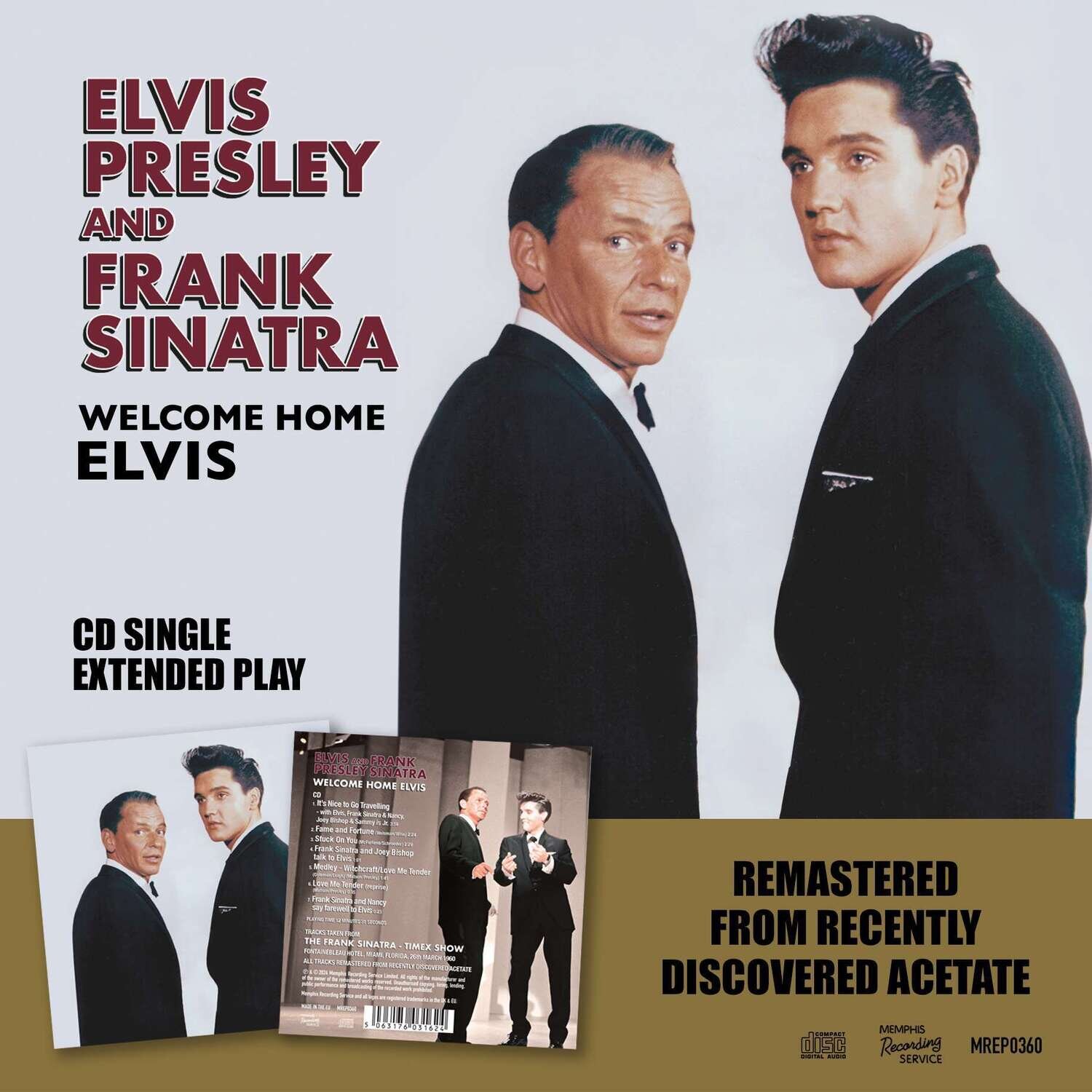 Elvis Presley &amp; Frank Sinatra – Welcome Home Elvis’ (CD SINGLE EP ONLY)