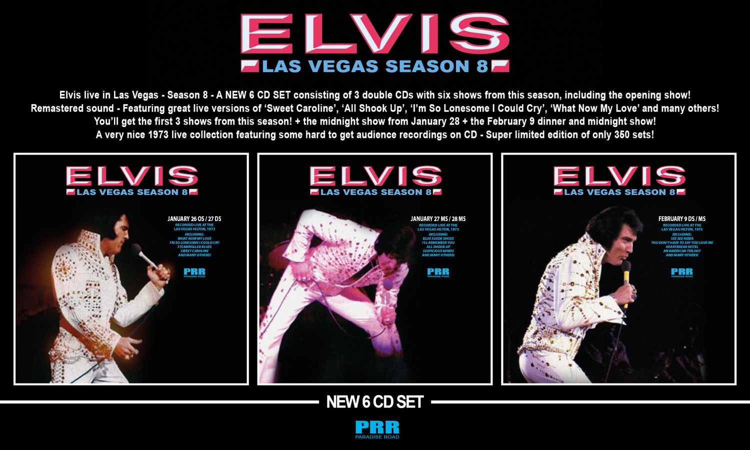 ELVIS LAS VEGAS SEASON 8 (6 CD SET)