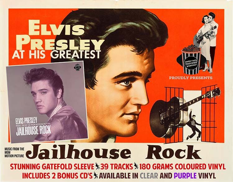 MUSIC FROM THE MGM MOTION PICTURE “JAILHOUSE ROCK”   CLEAR VINYL