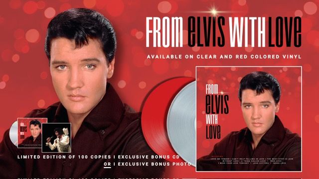 "From Elvis With Love"  -Clear Vinyl LP/CD