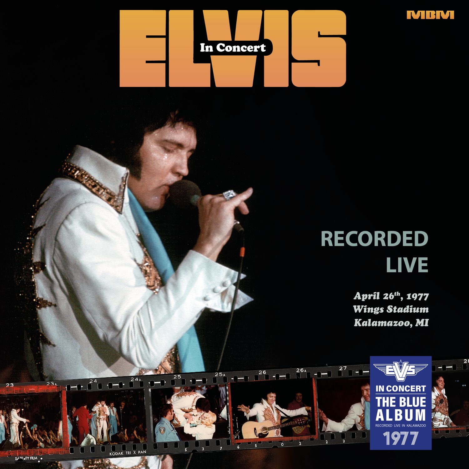 'Elvis In Concert – Kalamazoo 1977" - BLUE VINYL
