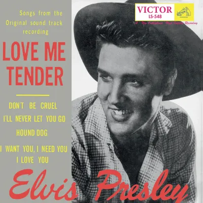 ELVIS PRESLEY - Love Me Tender (Japan Edition Repress) - 10'' - Half Red / Half Silver Colour Vinyl