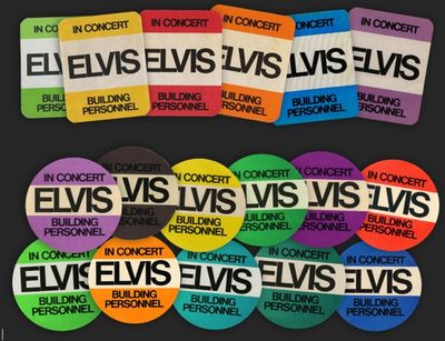 Elvis Presley In Concert Building Personnel  - Reproduction Badges