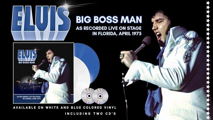 Elvis Presley - Big Boss Man - Florida, April 1975 (White Vinyl) 2-LP plus 2 Bonus CD's