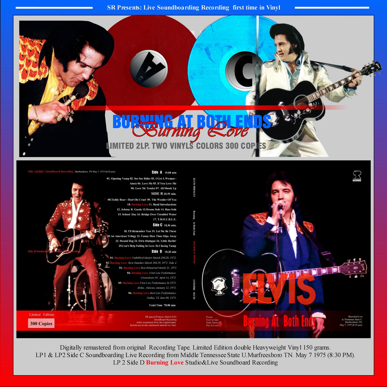 Burning At Both Ends -BLUE VINYL