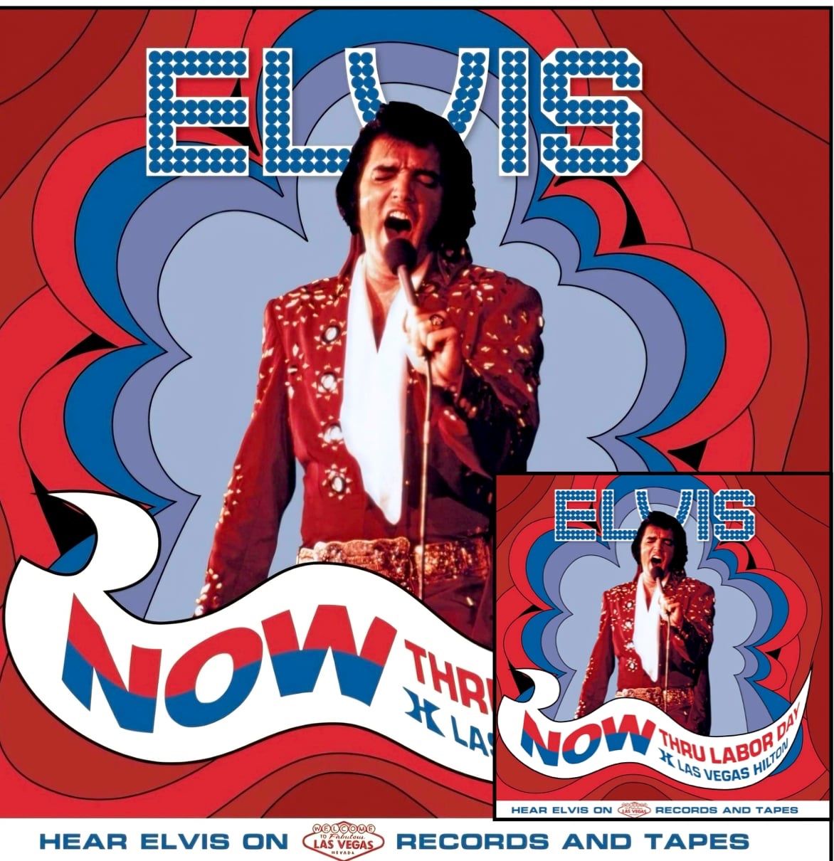 ELVIS NOW THROUGH LABOR DAY - Black Vinyl 2LP +CD small cover split