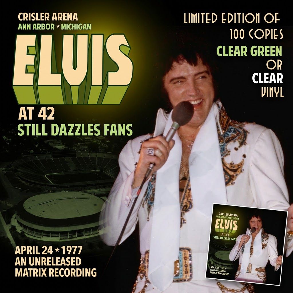 Elvis Still Dazzles Fans at 42 - Clear Green Vinyl + Bonus Cd