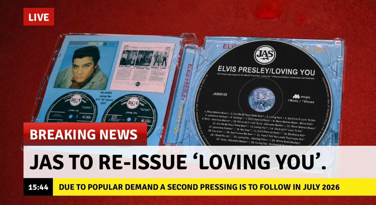 Loving You ( Mono Masters &amp; Mono II Stereo) CD  2nd pressing