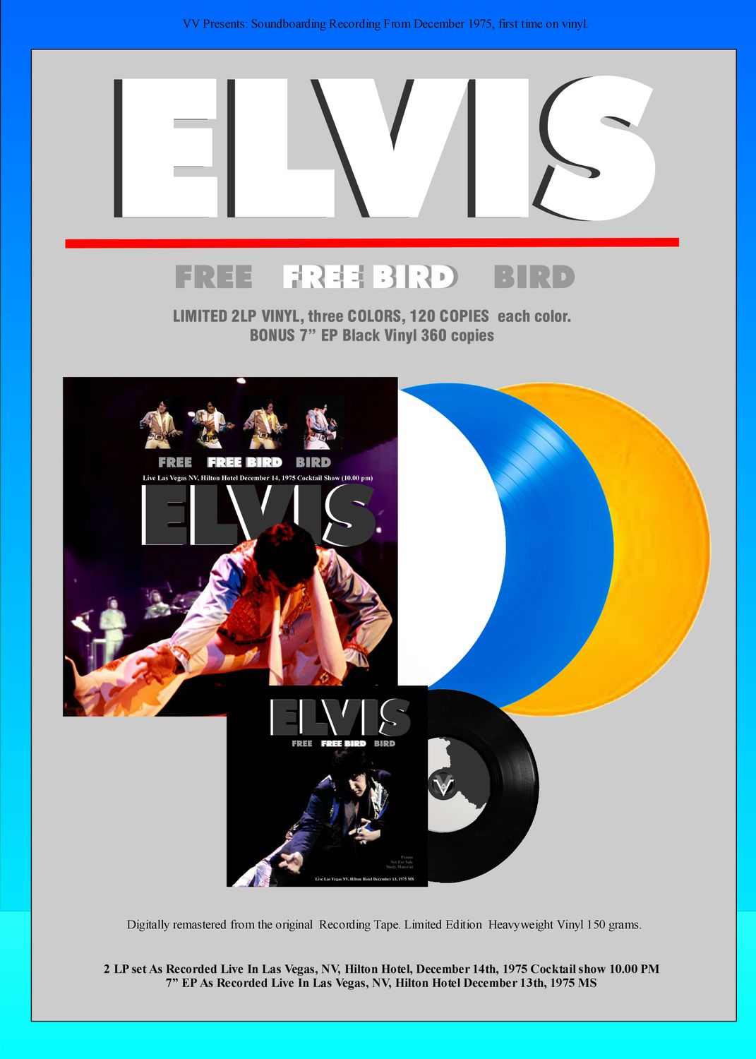 Freebird 2 LP Blue Vinyl + 7" black vinyl 45rpm