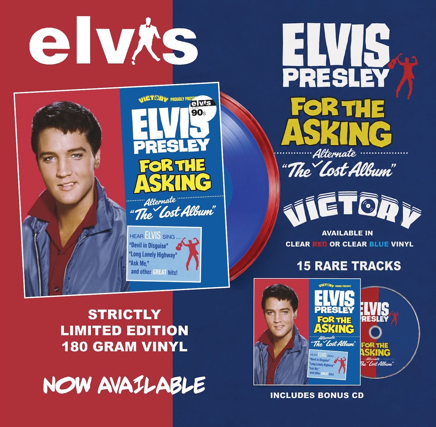 ​For The Asking’  - Blue Vinyl / bonus cd