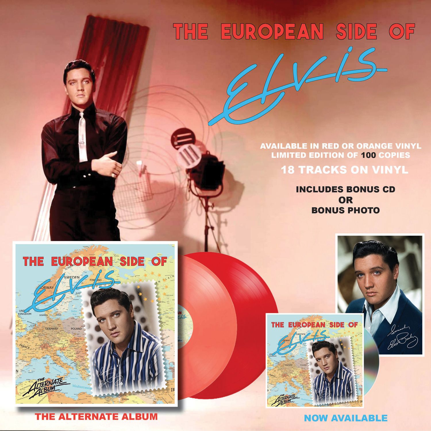 The European Side Of Elvis’ - Orange Vinyl