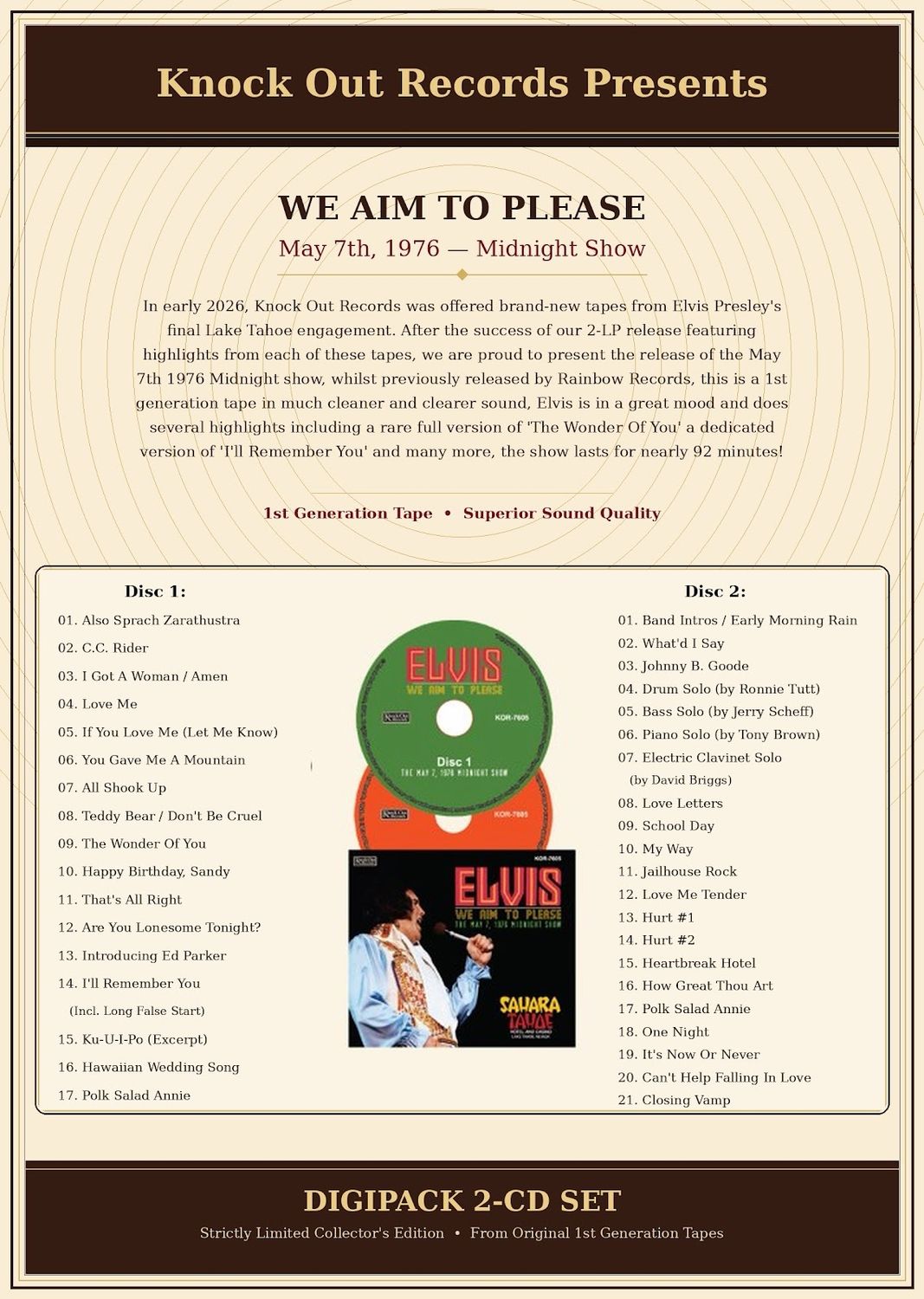 We Aim To Please: May 7th 1976 Midnight Show' - 2CD