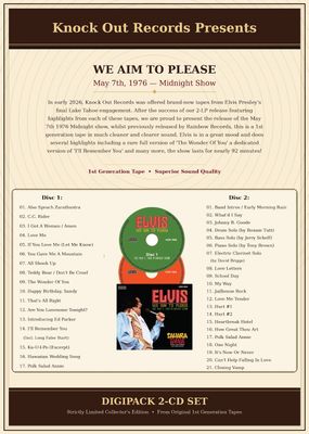 We Aim To Please: May 7th 1976 Midnight Show' - 2CD