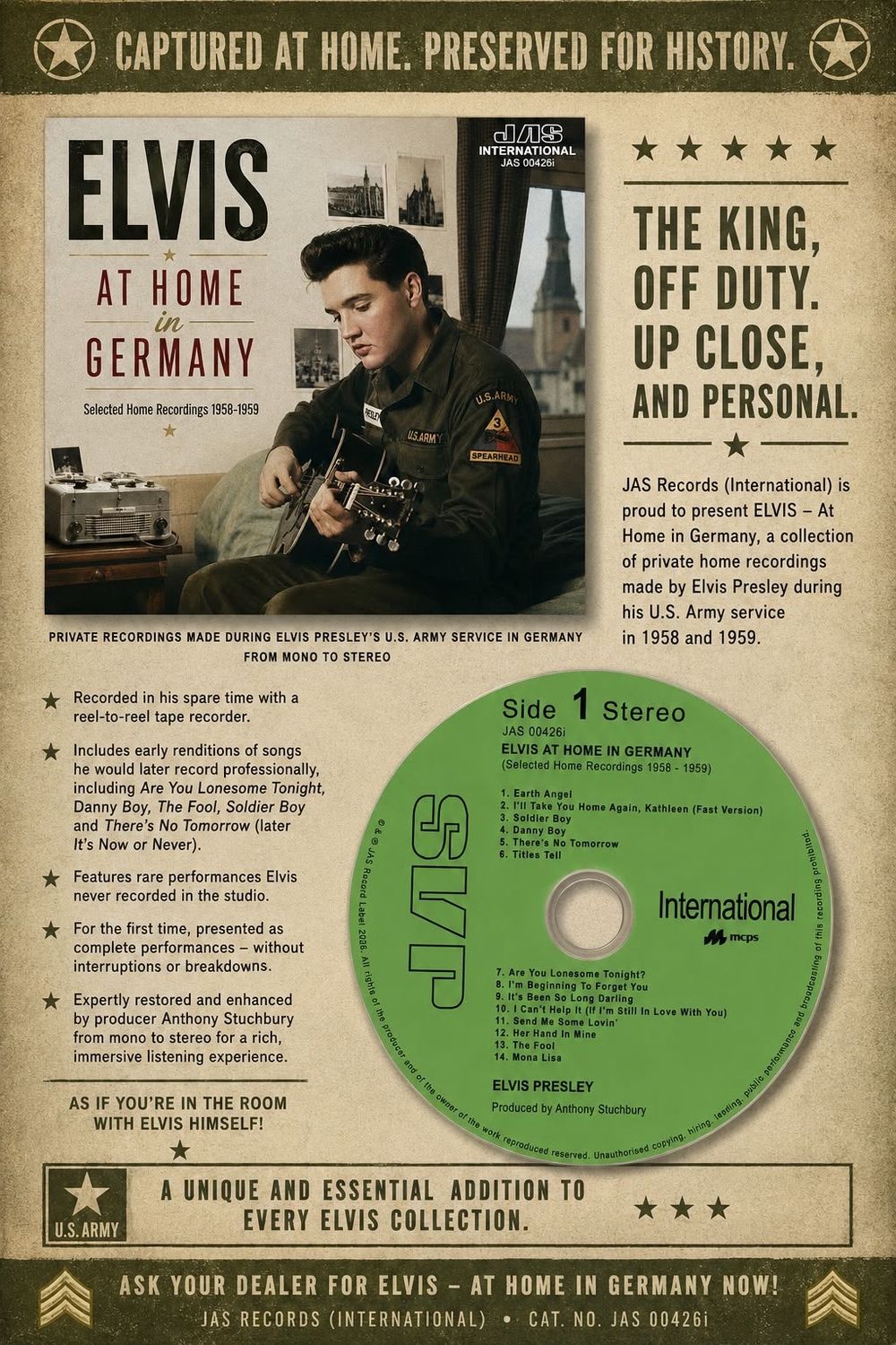 Elvis At Home In Germany - CD