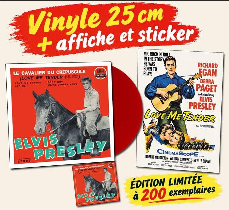 LOVE ME TENDER - 10" red vinyl (limited copies) with mono mix &amp; a new Mono II Stereo mix