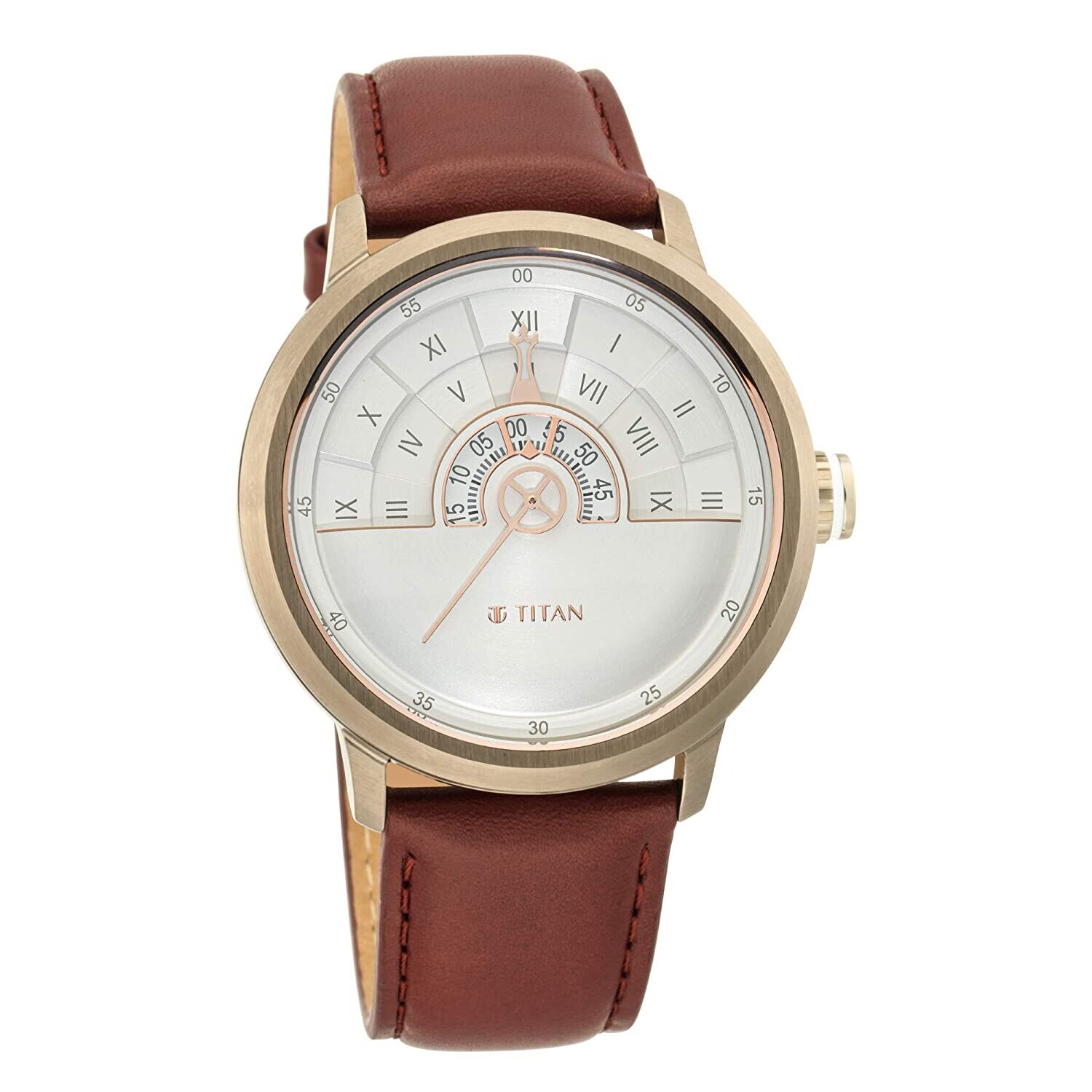 Titan Grandmaster II Analog White Dial Men&#39;s Watch-1828QL02
