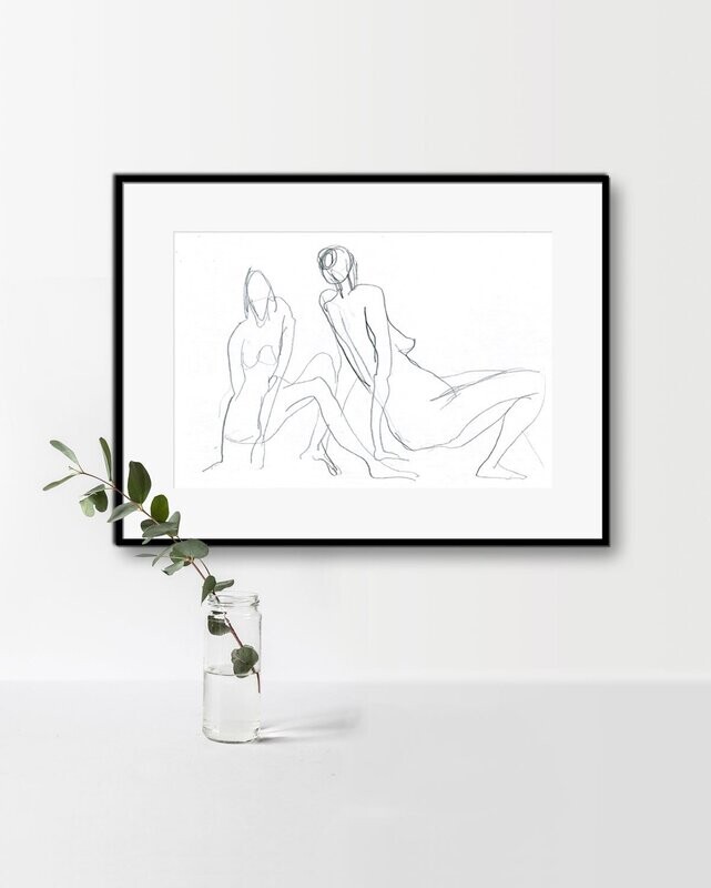 TWO WOMEN | ART PRINT