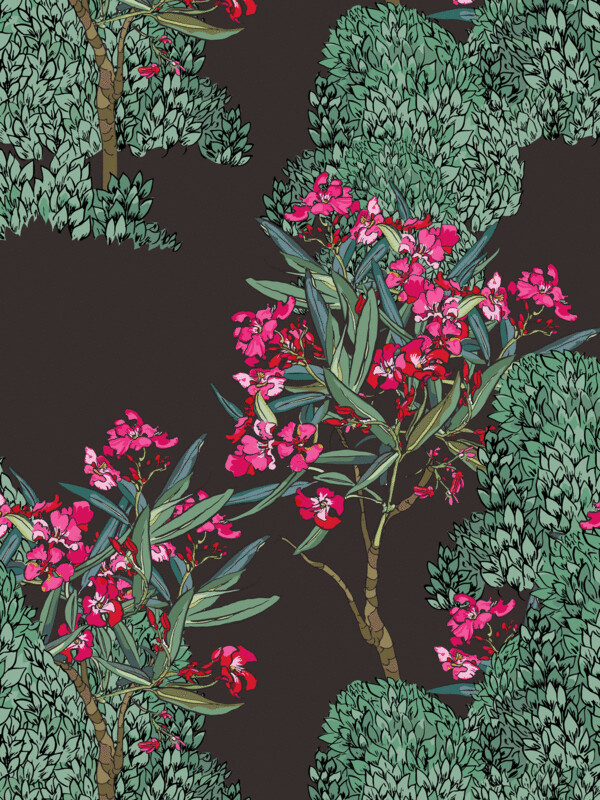 OLEANDER GARDEN | SEAMLESS PATTERN