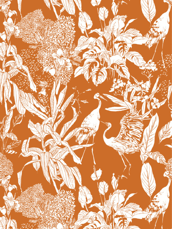 PLANTS IN THE JUNGLE | SEAMLESS PATTERN