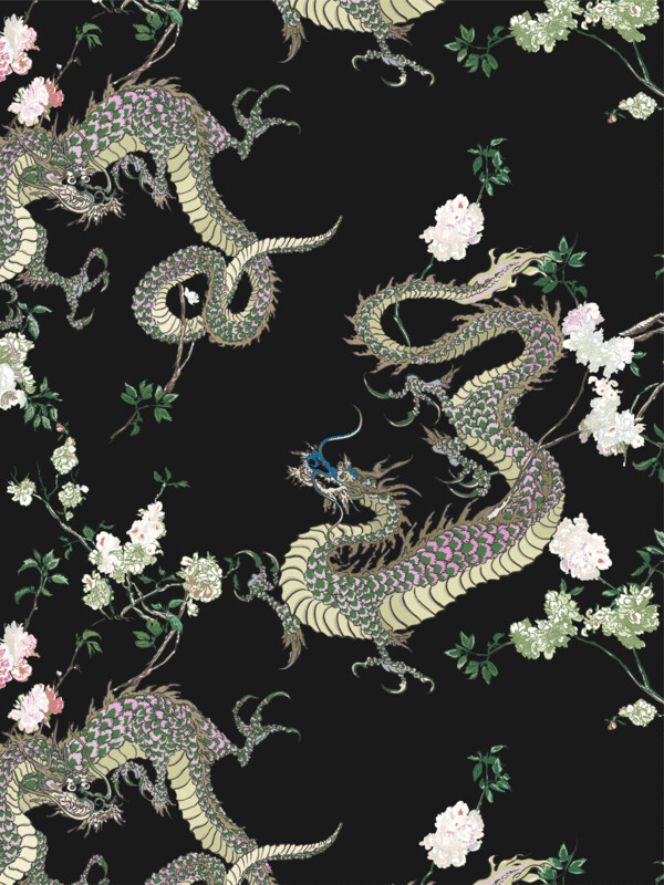 CHINESE DRAGONS | SEAMLESS PATTERN