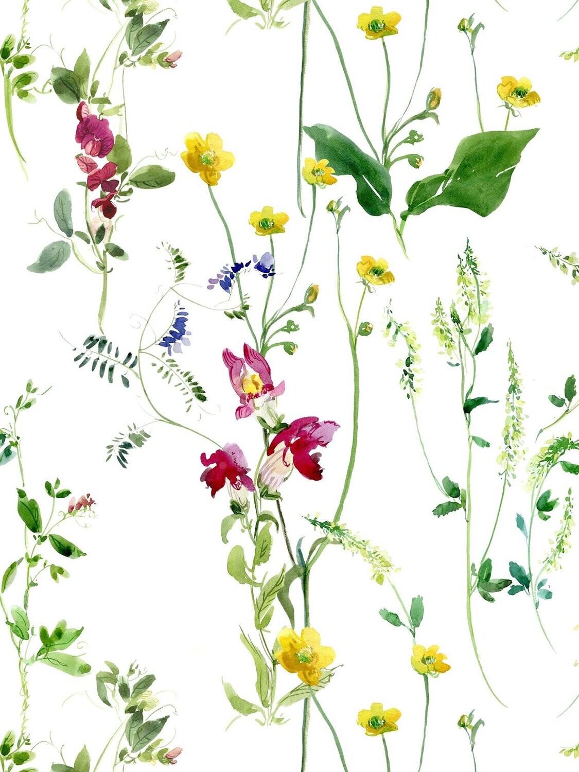 Watercolor Wildflowers Bouquets Summer Collection