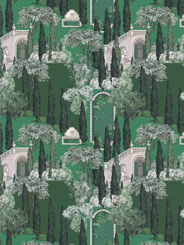 STAIRS IN PARK | SEAMLESS PATTERN