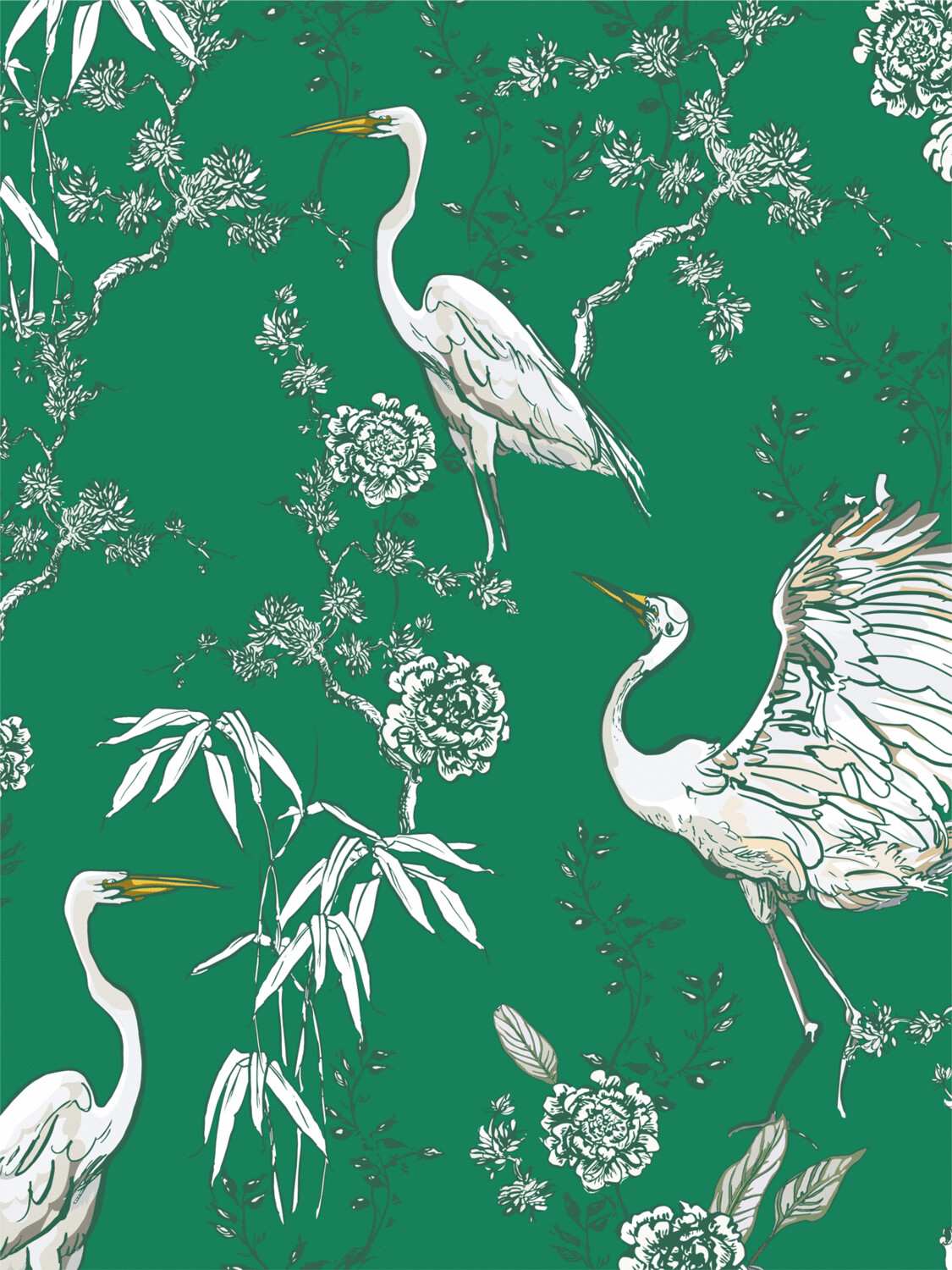 GREEN AND WHITE | SEAMLESS PATTERN