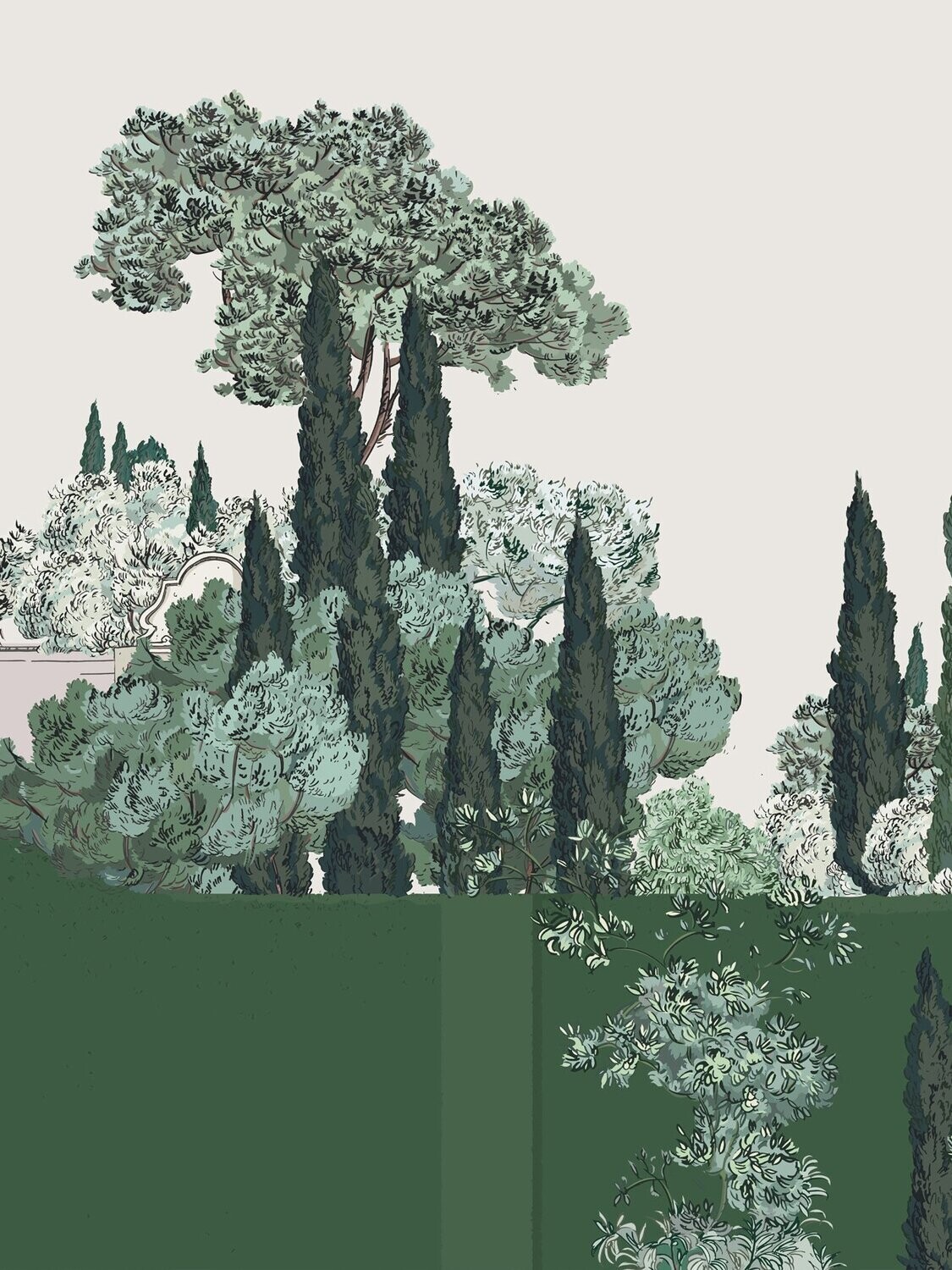 TUSCANY LANDSCAPE | SEAMLESS PANORAMA