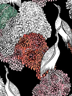 HERON BIRDS | SEAMLESS PATTERN HERON BIRDS | SEAMLESS PATTERN