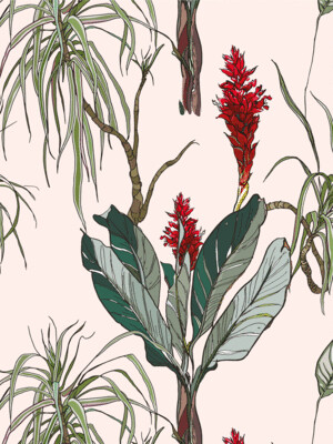 TROPICAL PLANTS | SEAMLESS PATTERN TROPICAL PLANTS | SEAMLESS PATTERN